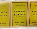 3 Crabtree &amp; Evelyn Verbena and Lavender Bath Soap Bar 1.25 oz /35g ea  - £16.19 GBP