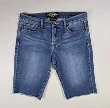 Lucky Brand Sweet&#39;N Low Bermuda jean Shorts Blue Denim Size 10/30 12&quot; In... - $417.22 MXN