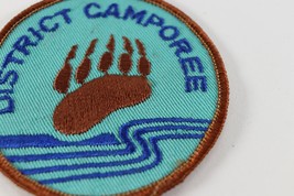 Vintage District Camporee Bear Claw Round Twill Boy Scout America BSA Camp Patch - £9.37 GBP