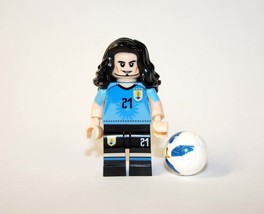 Building Block Edinson Cavani Uruguayan soccer player Minifigure US Toy Minifigu - $7.38