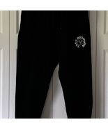 True Religion Unisex Jogger Pants Black Logo Detail Size M Casual Wear - $44.55