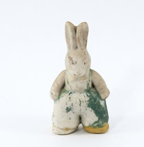 Bunny Rabbit Figurine Porcelain 3&quot; Tall Vintage - £8.01 GBP