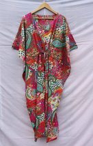 INDACORIFIE Indian Cotton Kaftan, Resort Kaftan, Summer Kaftan, Beautiful Dress, - £27.90 GBP