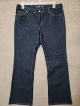 Michael Kors Bootcut Jeans Womens 12 Blue Dark Wash Grommets - £20.92 GBP