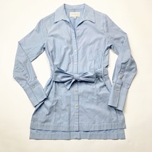 Brochu Walker Womes Shirt Dress Blue Size Small Long Sleeve Collared Belted - £74.42 GBP