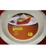 PIE PLATE SMART LIVING STONEWARE RED 9&quot; CERAMIC FLUTED TART PASTRY BAKEW... - $245.06 MXN