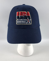 USA Basketball Adjustable Baseball Hat Nike Wool Blue Dream Team 1992 MCMXCII - £46.38 GBP