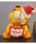 Vintage 1981 10.5” Musical Merry Christmas Garfield Cat Plush - $35.02 CAD