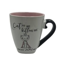 10 Strawberry Street Cat Kitten Queen Oversized Ceramic Coffee Tea Mug Handled - £11.85 GBP
