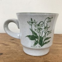 Noritake Japanese Stoneware Mountain Flowers 8343 Lilies Speckled Coffee... - $19.79