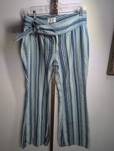 Free People  Indigo Haze Stripe Pants Jeans Size 31 - $37.62