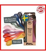 Multicolour 10-Pack Spork - Portable, Lightweight 3-in-1 Utensils for pi... - $922.88 MXN