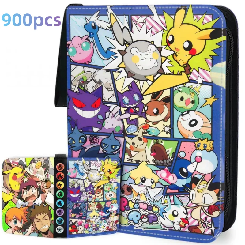 New 900pcs Pokemon Cartoon Game Card Collection Hobby Case Card Book Card Box - £37.71 GBP+