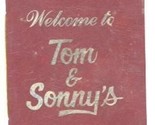 Tom and Sonny&#39;s Dinner Menu W Douglas in  Wichita Kansas 1980&#39;s - £14.02 GBP