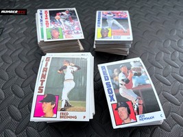 VINTAGE 1984 Topps Baseball 1.9 Lbs. of incomplete Bulk Trading Cards Teams - £38.69 GBP