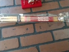 San Francisco 49ERS Pair Of Unused Woodrow Drumsticks ~Licensed~ - £14.74 GBP
