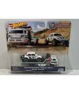 Hot Wheels Premium Volkswagen Baja Bug with Wide Open Team Transport #23... - $31.55 CAD