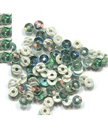 HOLOGRAM Spangles SEQUINS Hot Fix  EMERALD  3mm  2 gross  288 pieces - £4.32 GBP