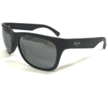 Maui Jim Sunglasses MJ-736-02MR KAHI Matte Black Wrap Frames with Black ... - $186.78