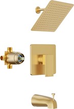 Shower Faucet Set, Gold Tub Shower Faucet With All-Metal 8-Inch, Brushed... - $142.96