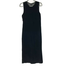 Zara Womens Jumpsuit Wide Leg Velvet Sheer Back Sleeveless Black Size L - £26.36 GBP