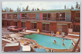 Desert Inn Motel West Yellowstone Montana Swimming Pool Scene Vintage Postcard - £11.14 GBP