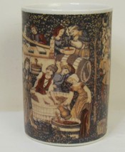 Vintage Dunoon Mug Tapestry Feast Celebration  Made in Scotland - £14.79 GBP