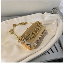  Silver  Box Bag For Women Dinner Bags Designer High Quality  Bags  Party Purses - £62.18 GBP