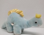 Vintage Eden Wind-Up Musical Blue Pastel Dinosaur Plush Toy Head Moves -... - £50.23 GBP
