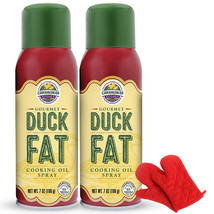 Cornhusker Kitchen Gourmet Duck Fat Spray Cooking Oil 2 Pack + Pair of O... - £54.75 GBP