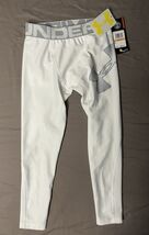 NWT Under Armour Heat Gear Leggings Youth Small White Compression Pants  - $16.81 CAD