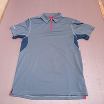 Under Armour Shirt Men Small Regular Blue Polo Golfer Coldblack Heatgear... - $16.67