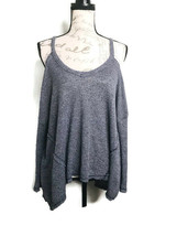 Anthropologie Deletta Size XS Gray Cold Shoulder Sweater Oversized  - £7.58 GBP