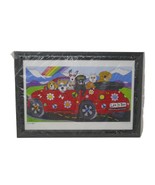 Let It Bee by Angela Alexander Framed Dogs VW Beetle Framed Poster Humor... - $67.00 CAD