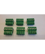 Set of 6 / 5 pin - 3.5mm / Pluggable Connector - Terminal Block - Phoeni... - $354.29 MXN