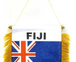 Wholesale lot 12 Fiji Mini Flag 4&quot;x6&quot; Window Banner w/ suction cup - £23.44 GBP