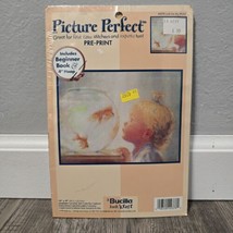 Vintage Bucilla Picture Perfect Cross Stitch Look Into My World 42377 Ne... - $14.87