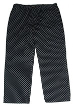 Ralph Lauren Black White Polka Dots Stretch 5 Pocket Cotton Capri Pants ... - $21.99