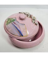 Vintage 1960 Wales Cloisonne Pale Pink Trinket Box 3x5 Inch - $463.66 MXN