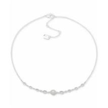 Lauren Ralph Lauren Silver-Tone Crystal and Imitation Pearl  Necklace, C... - £27.54 GBP