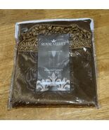 JCP Royal Velvet Hilton Waterfall Valance, Topaz Brown Rod Pocket 58&quot;x 3... - $27.59 CAD