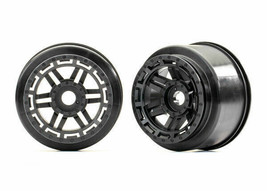 Traxxas Part 8971 Wheels assembled glue Black Maxx New in Package - $18.99