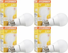 SYLVANIA LED Bulb 75W Equivalent A19 1100 Lum Warm White Medium Base - 4... - £21.61 GBP