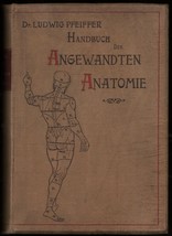 1909 Anatomy Medicine German Oribinal Ludwig Pfeiffer Science Human Body - £100.13 GBP