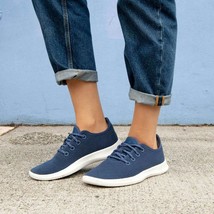 Allbirds Navy Tree Runners Lace Up Running Sneakers Shoes Women&#39;s Size 9 - $56.09