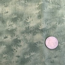 Asian Impressions Henry Glass Olive Green Bamboo Pattern Cotton Fabric 1ydx42.5” - £15.22 GBP