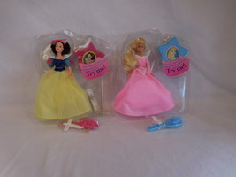 Disney Musical Princess Collection Dolls Aurora + Snow White Mattel 1994  - £27.80 GBP