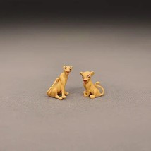 Micro Wild African Animal Figurine for DIY Siting Lion Toy Miniature Dol... - $5.45+