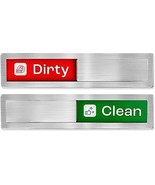 Stainless Steel Clean Dirty Dishwasher Magnet Stylish Home Decor for Kit... - £18.64 GBP