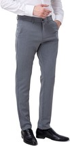 Plaid and Plain Men&#39;s Size 36Wx28L Grey Slim Classic Pants Slacks Trousers NWT - £27.36 GBP